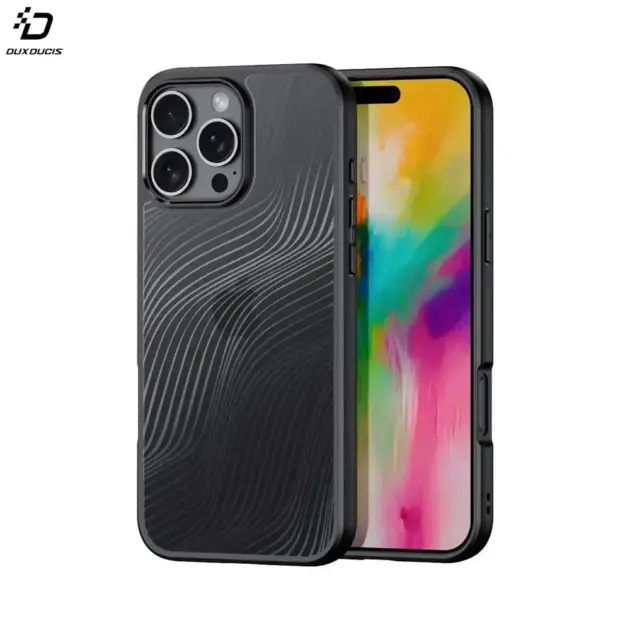 iPhone 16 Pro case black and transparent