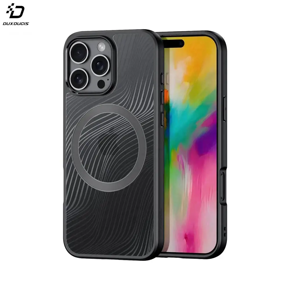 Coque de Protection Aimo Mag Dux Ducis pour Apple iPhone 16 Pro Max Noir
