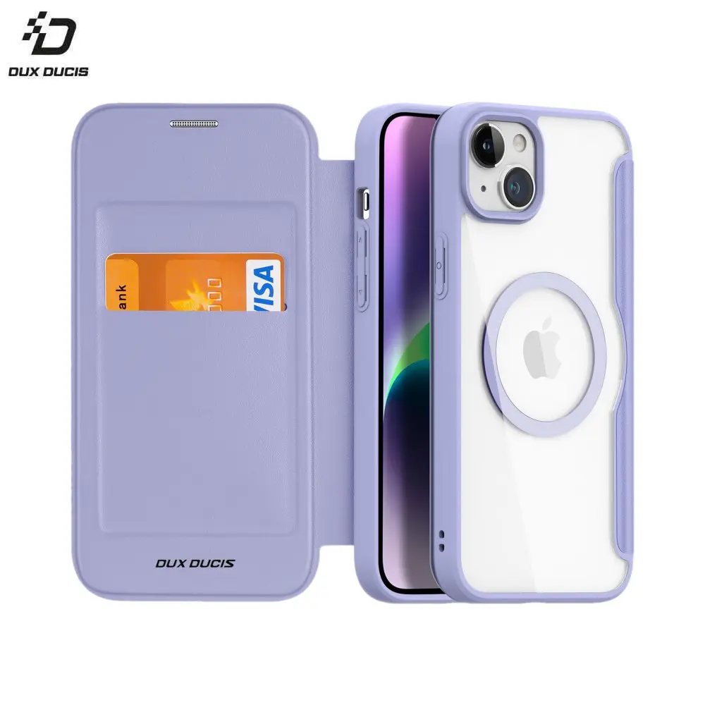 Housse de Protection Skin X Pro Dux Ducis pour Apple iPhone 15 MagSafe Violet