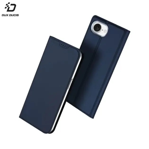 Housse de Protection Skin Pro Dux Ducis pour Apple iPhone 16e Bleu