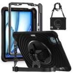 Coque antichoc RIXUS pour iPad Air 11 pouces 2024 avec support 360°
