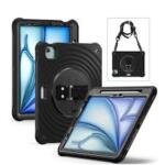 Coque antichoc RIXUS pour iPad Pro 13 pouces 2024 avec support 360°
