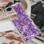 Étui brillant cœur Samsung A36 - Violet