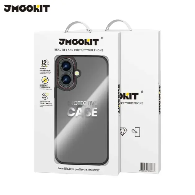 Coque de Protection Canon Lens JMGOKIT pour Apple iPhone 17 Noir