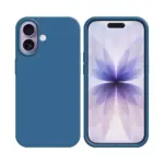 Coque Silicone Compatible pour Apple iPhone 17 (#20) Bleu Marine