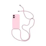 Coque Silicone avec Cordon Apple iPhone 17 (#02) Rose