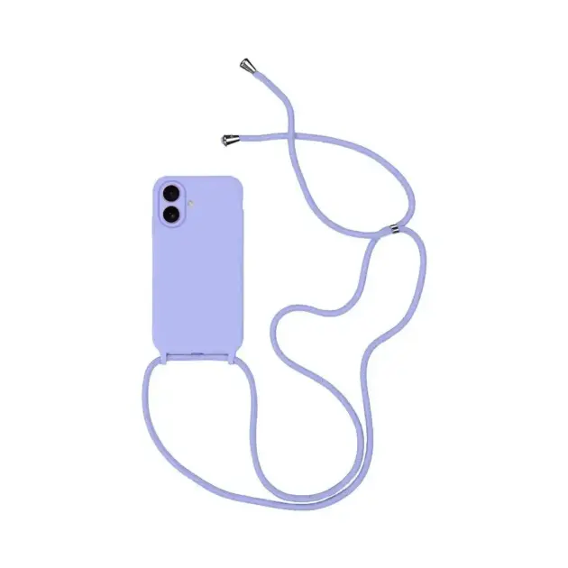 Coque Silicone avec Cordon Apple iPhone 17 (#04) Violet