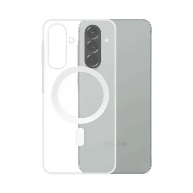 Coque Silicone MagSafe Compatible pour Samsung Galaxy A57 5G A576 Transparent