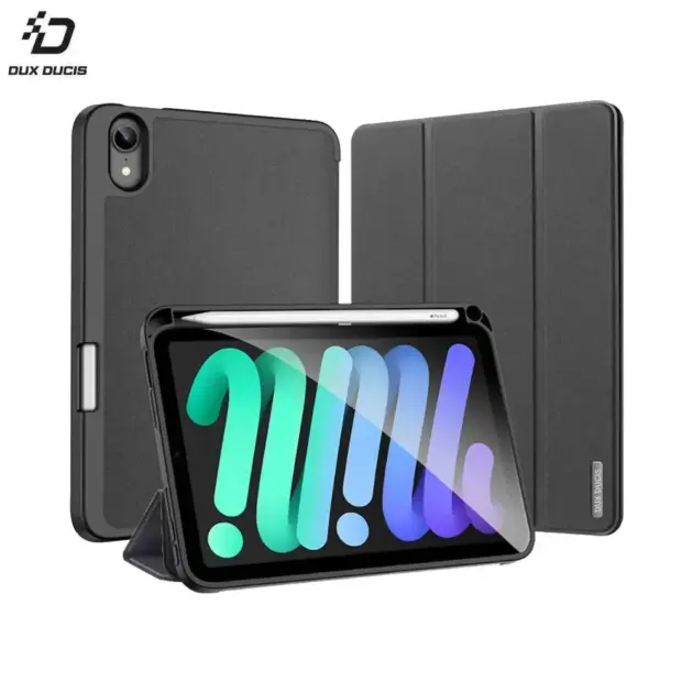 Housse de Protection Domo Dux Ducis pour Apple iPad Mini 6 & 7 Noir