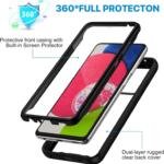 Coque de Protection Intégrale 360° pour Samsung Galaxy S25 Ultra Noir — Bumper Anti-Chocs avec Protège-Écran Intégré