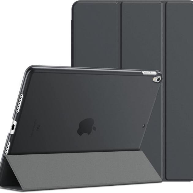 Housse de Protection avec Support et Veille/Réveil Automatique pour Apple iPad Air 10,5 (3e génération 2019) et iPad Pro 10,5 (2017) Noir