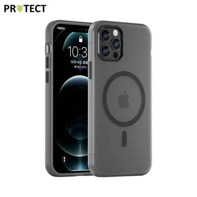 Coque de Protection MF-006 MagSafe PROTECT pour Apple iPhone 12 & 12 Pro Noir