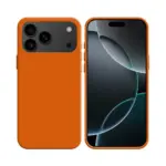 Coque Silicone Compatible pour Apple iPhone 17 Pro Max Orange