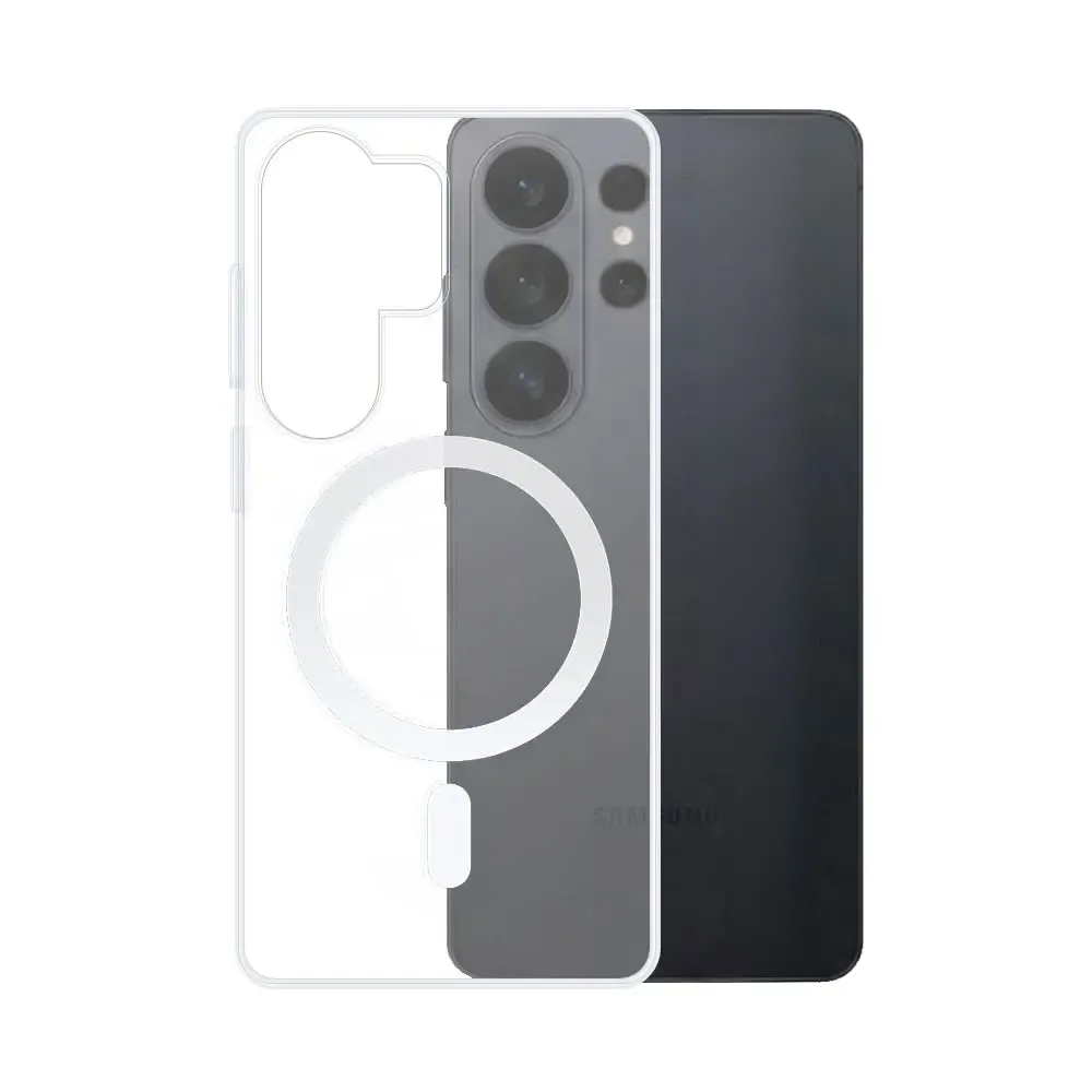 Coque Silicone MagSafe Compatible pour Samsung Galaxy S26 Ultra S948 Transparent
