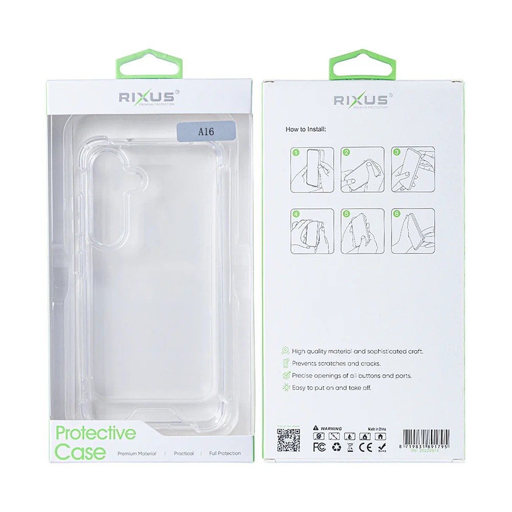 Coque Anti-Chocs Rixus pour Samsung Galaxy A16 Transparent