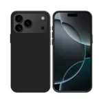 Coque Silicone Compatible pour Apple iPhone 17 Pro (#18) Noir