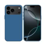 Coque Silicone Compatible pour Apple iPhone 17 Pro (#20) Bleu Marine