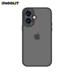 Coque de Protection Canon Lens JMGOKIT pour Apple iPhone 16 Noir