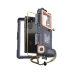 Coque Étanche pour Smartphone Universelle 6.8" avec Bouton Photo Bleu