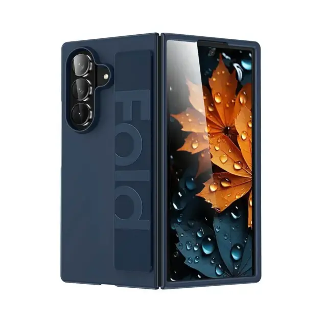 Coque de Protection avec Dragonne pour Samsung Galaxy Z Fold 8 Ultra Bleu (SM-F976)