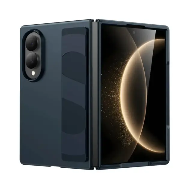Coque de Protection Magnétique avec Bague 360° pour Samsung Galaxy Z Flip 8 Bleu (SM-F776)