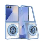 Coque de Protection Magnétique avec Bague 360° pour Samsung Galaxy Z Flip 8 Bleu (SM-F776)