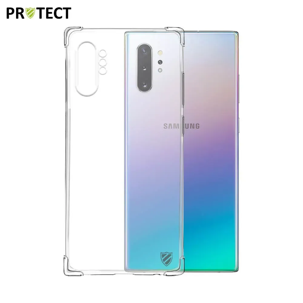 Coque Silicone Renforcée PROTECT pour Samsung Galaxy Note 10 Plus Transparent (SM-N975)