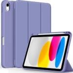 Housse de Protection avec Porte-Crayon pour Apple iPad 11e génération (A16) et iPad 10e génération 11" Lilas