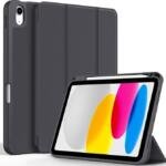 Housse de Protection avec Porte-Crayon pour Apple iPad 11e génération (A16) et iPad 10e génération 11" Noir