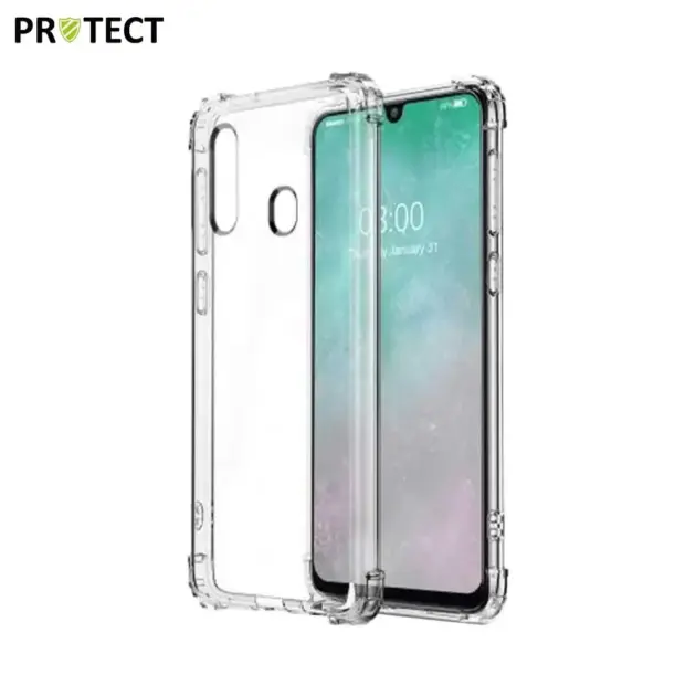 Coque Silicone Renforcée PROTECT pour Samsung Galaxy A40 A405 Transparent