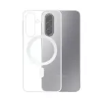 Coque Silicone Compatible MagSafe pour Samsung Galaxy A17 5G Transparent (SM-A176)