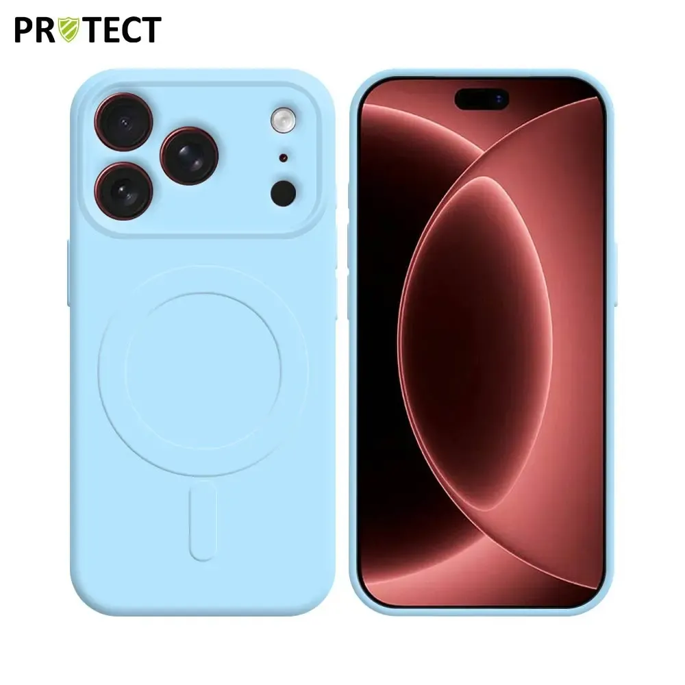 Coque de Protection MagSafe IZ001 PROTECT pour Apple iPhone 17 Pro Max & iPhone 18 Pro Max Bleu Clair