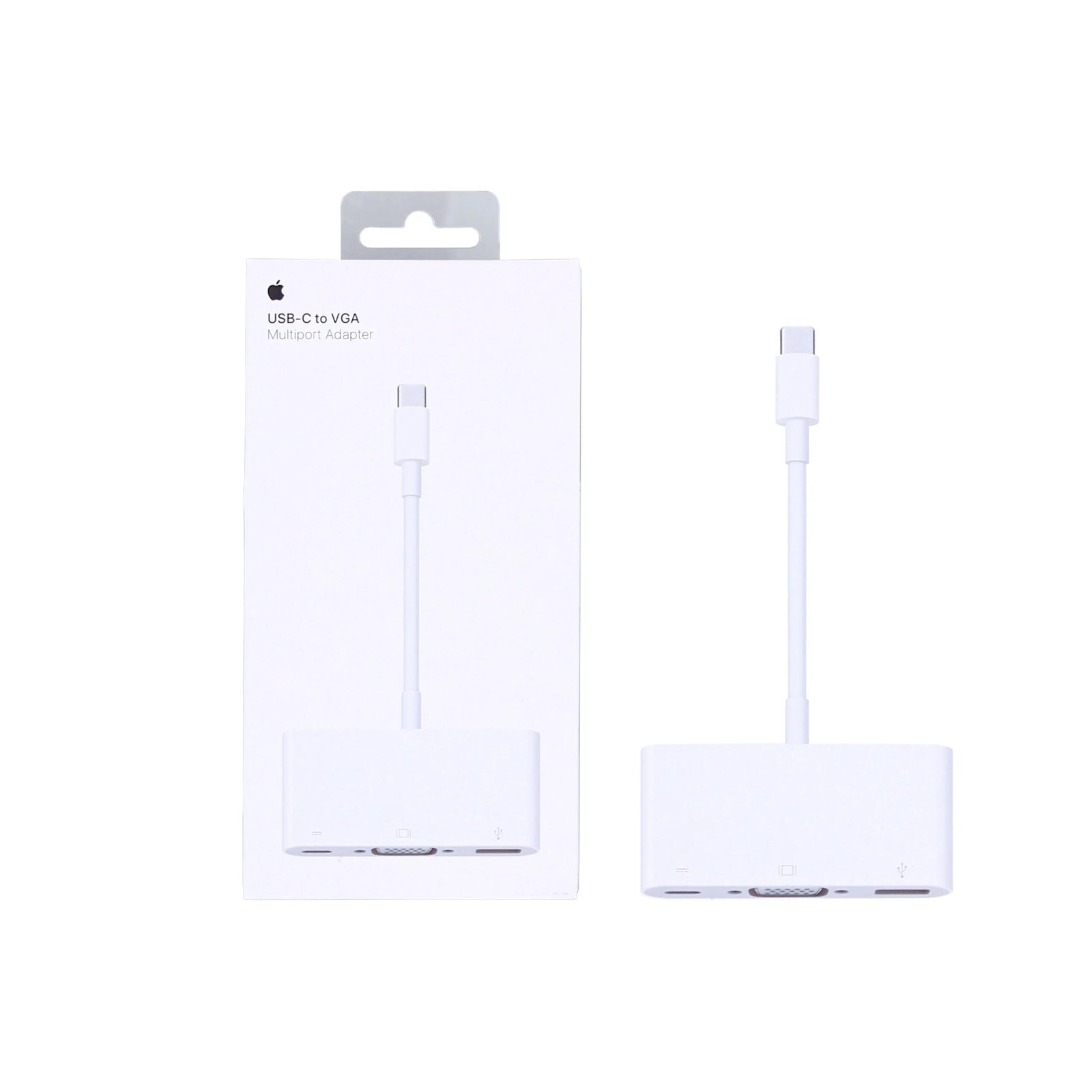 Adaptateur Apple (A1620) USB-C Multiport VGA MJ1L2ZM/A (USB-C, USB-A, VGA) 15cm Blanc
