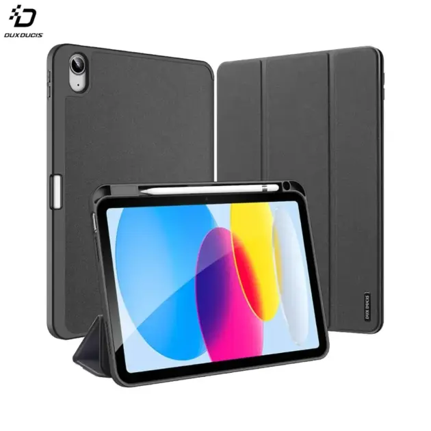Housse de Protection Dux Ducis Domo pour Apple iPad 10e génération Noir