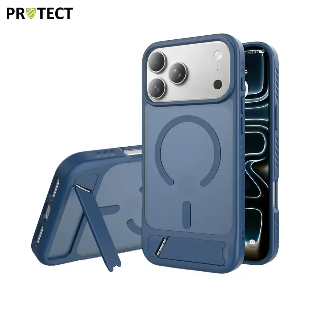 Coque de Protection MagSafe avec Support IF014 PROTECT pour Apple iPhone 17 Pro Max et iPhone 18 Pro Max Bleu