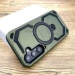 Coque blindée antichoc MagSafe pour Samsung Galaxy S25 Ultra - Vert