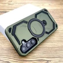 Coque blindée antichoc MagSafe pour Samsung Galaxy S25 Ultra - Vert