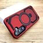 Coque blindée antichoc MagSafe pour Samsung Galaxy S25 Ultra - Rouge