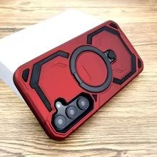 Coque blindée antichoc MagSafe pour Samsung Galaxy S25 Ultra - Rouge