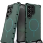Coque magnétique antidérapante MagSafe pour Samsung Galaxy S26 Ultra - Vert Foncé