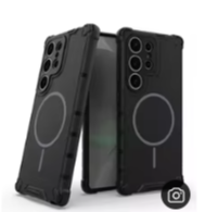 Coque magnétique antidérapante MagSafe pour Samsung Galaxy S25 Ultra - Noir